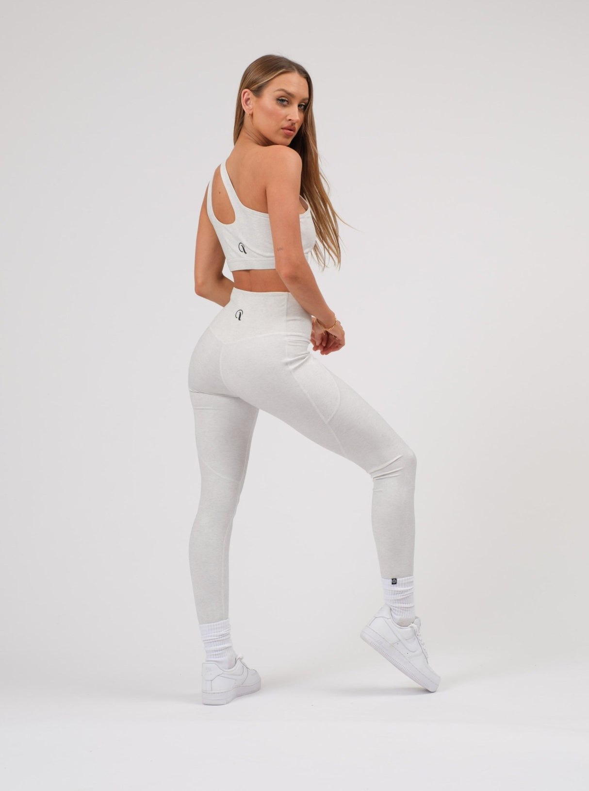 Amélie Leggings White, Luxury Activewear for Women